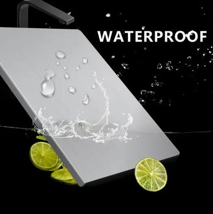 Stainless Steel Cutting Board, Non-Slip Kitchen Chopping Board, Heavy Duty Household Kitchen Gadget & Kitchen Accessory for Meal Prep